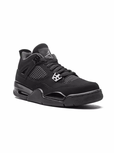 Kids Air Jordan 4 Retro Black Cat