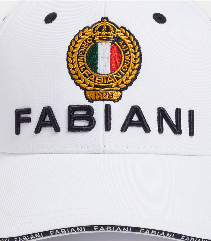 Fabiani Logo & Crest White Cap