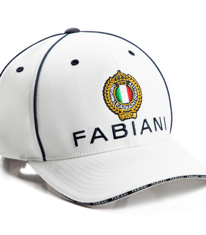 Fabiani "Italy" White Branded Cap