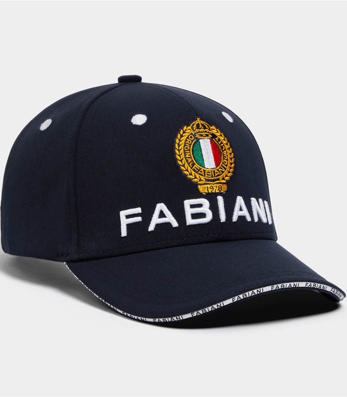 Fabiani "Italy" Navy Blue Branded Cap