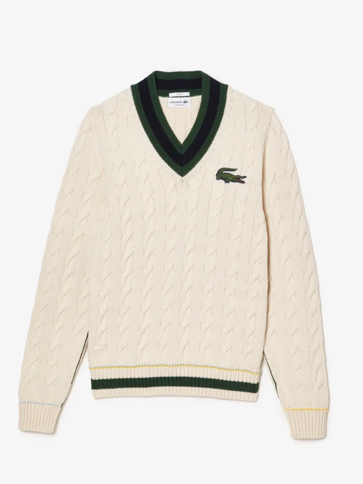 Lacoste Knit Sweater V-Neck