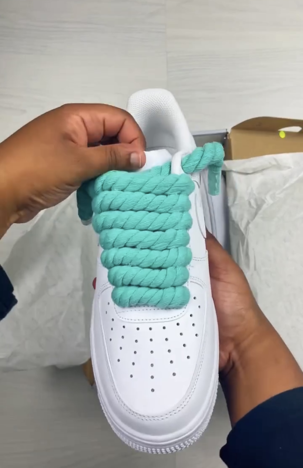 Nike Air Force 1 Rope Lace Star Light Green - Image 4