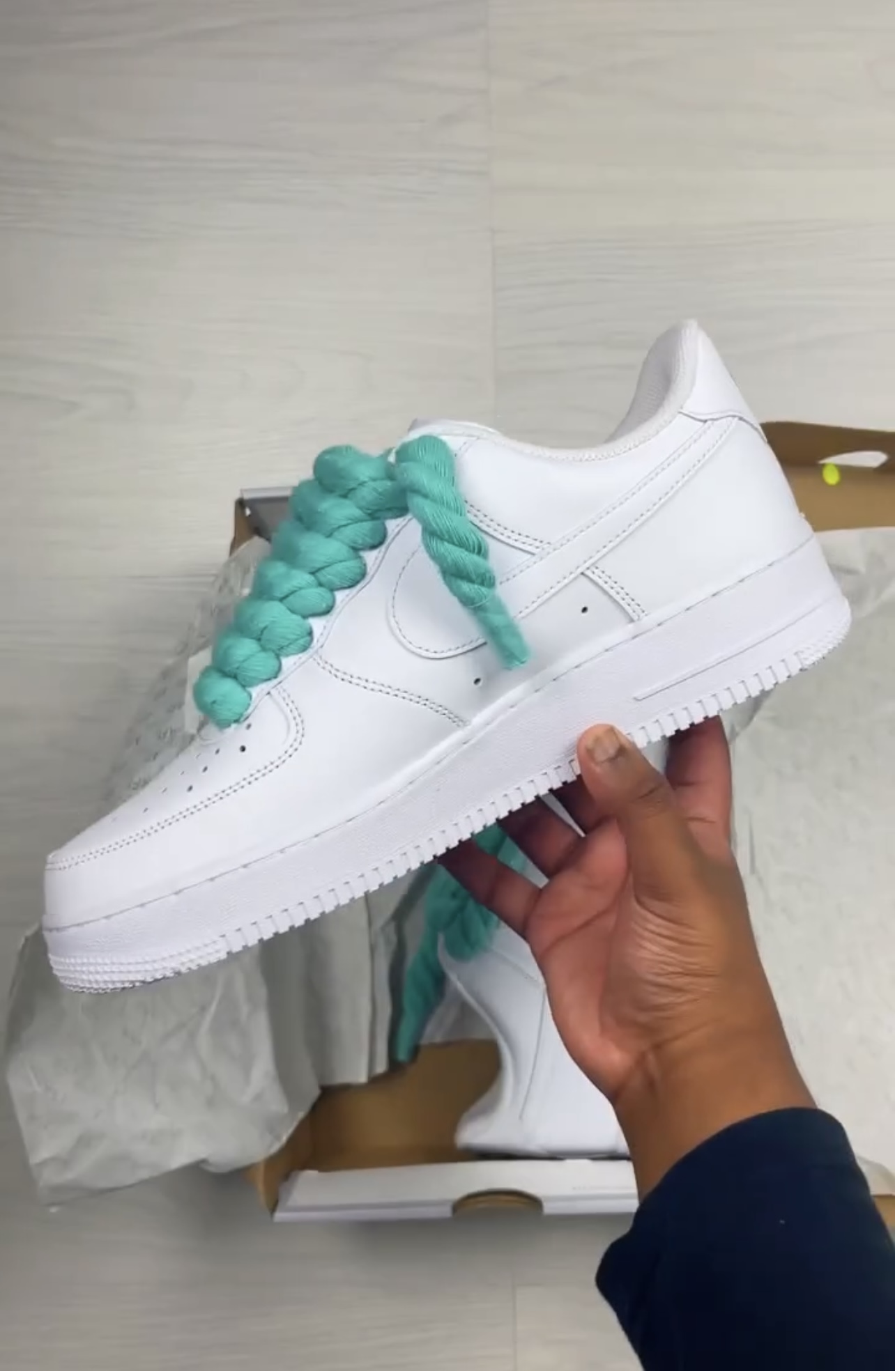 Nike Air Force 1 Rope Lace Star Light Green - Image 2