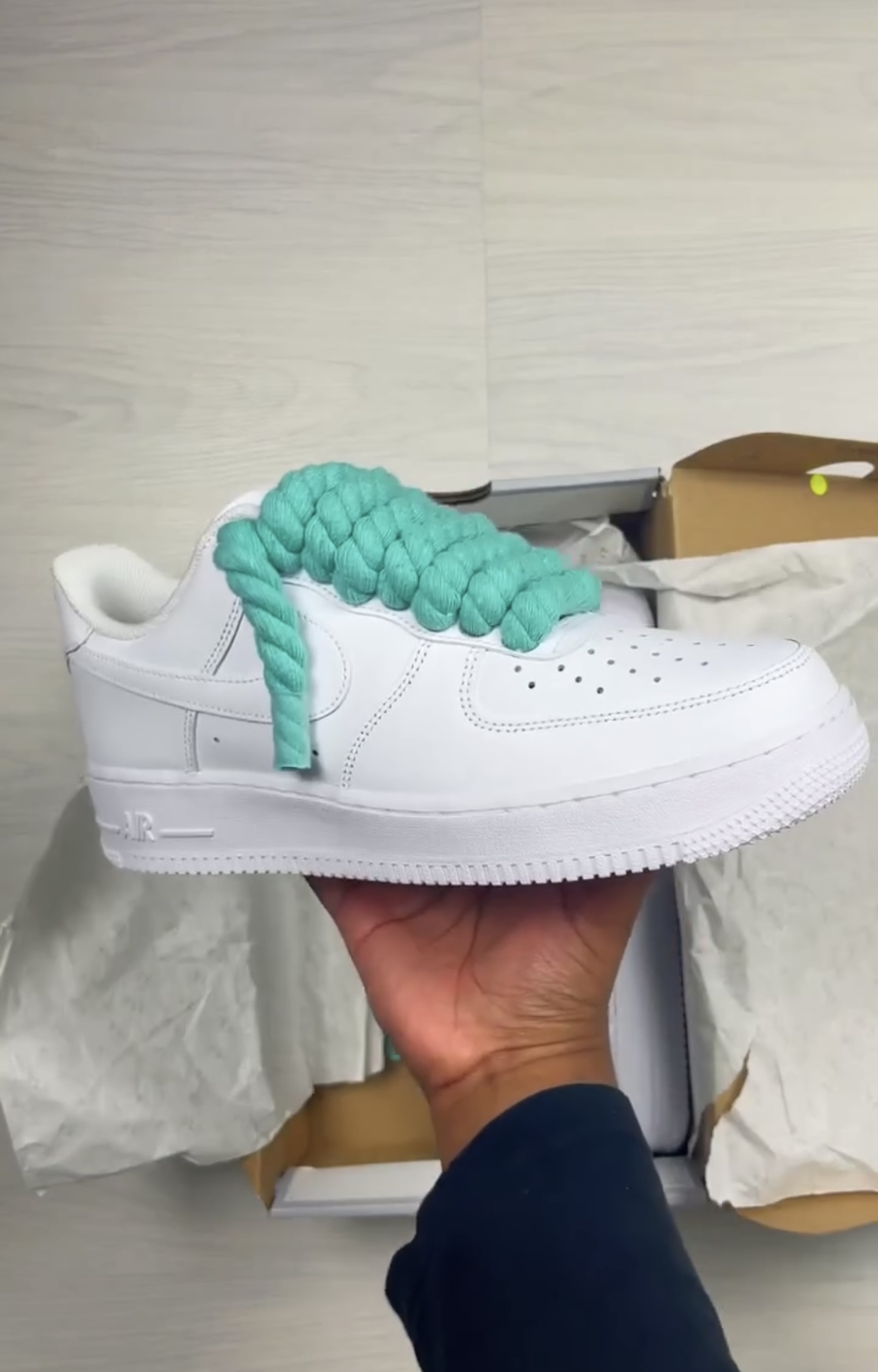 Nike Air Force 1 Rope Lace Star Light Green