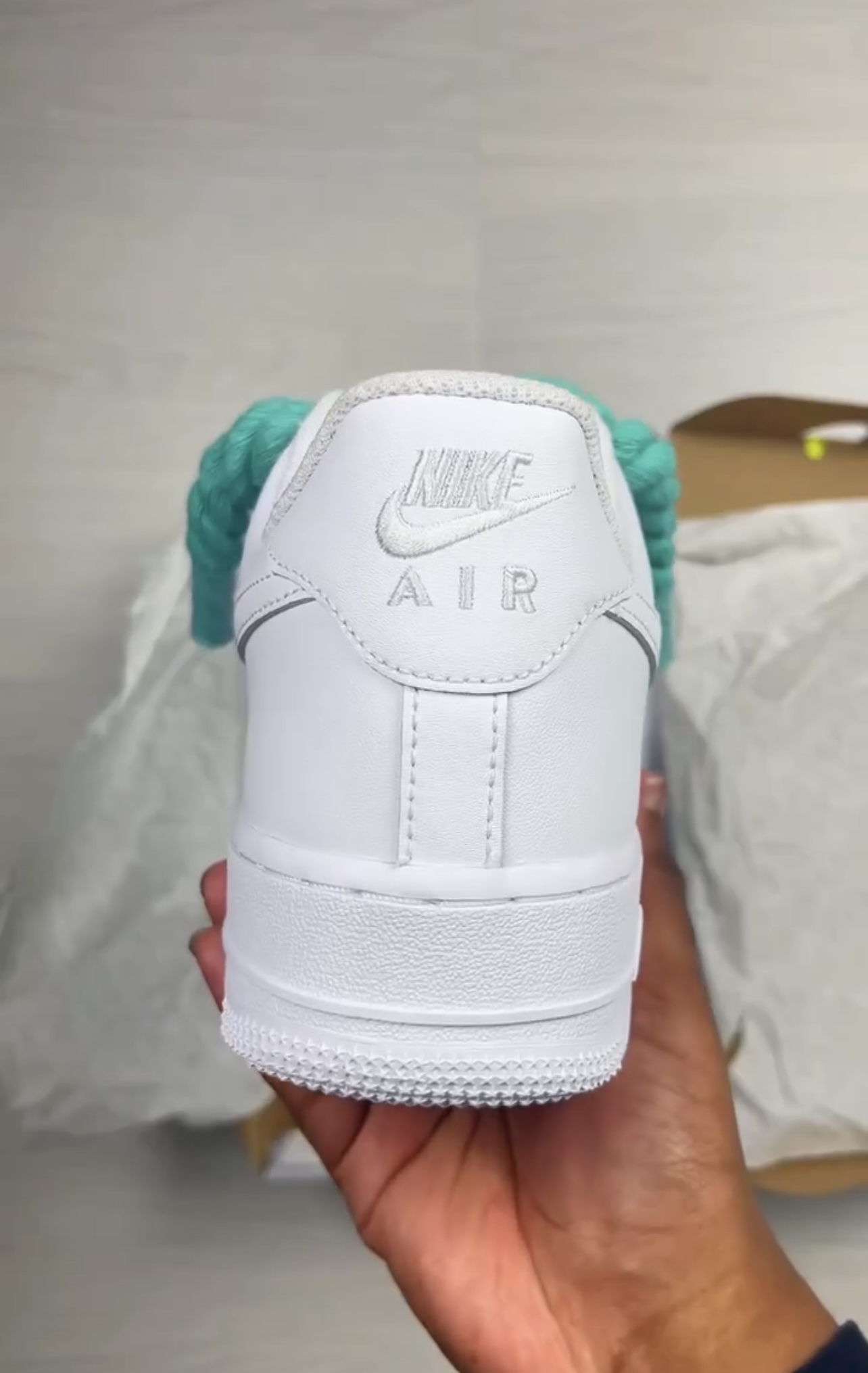 Nike Air Force 1 Rope Lace Star Light Green - Image 3