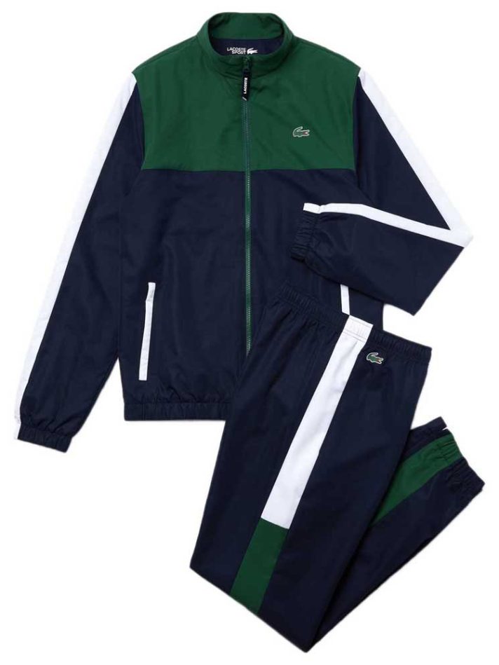 Lacoste Sport Lightweight Green-Black Tracksuit Set