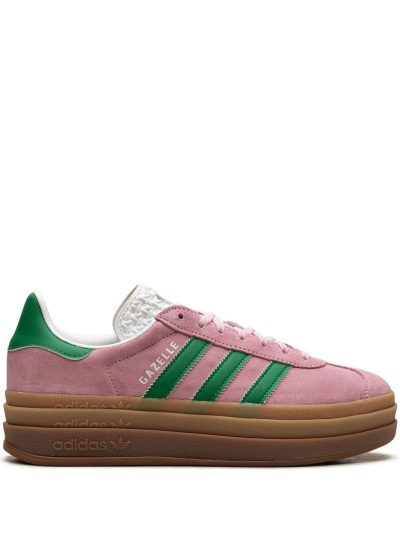 Adidas Gazelle Pink Suede "Green Thunder"