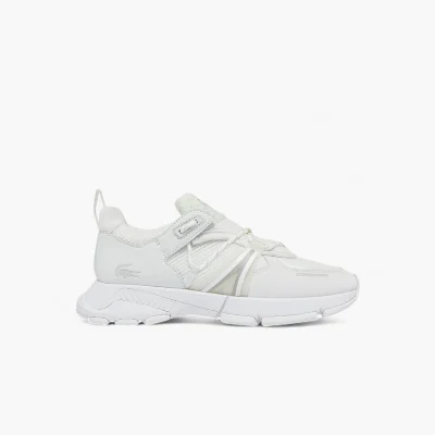 Lacoste L003 Textile Trainers (White)
